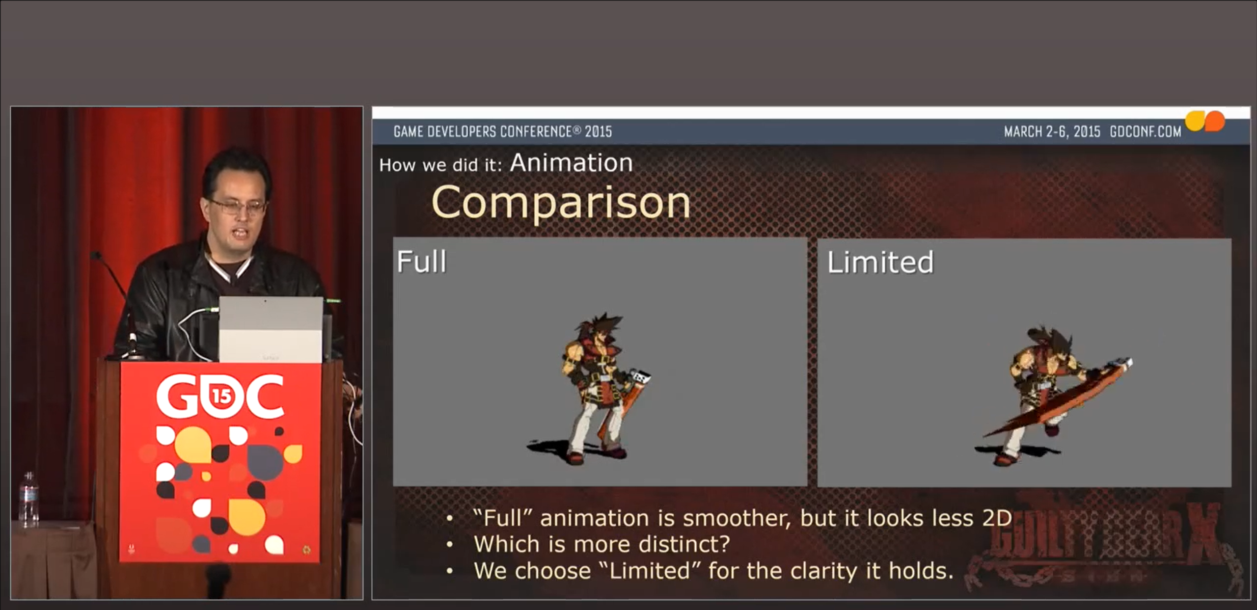 Guilty Gear Xrd Full 与 Limited 动画对比幻灯片