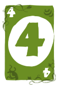 Green number card